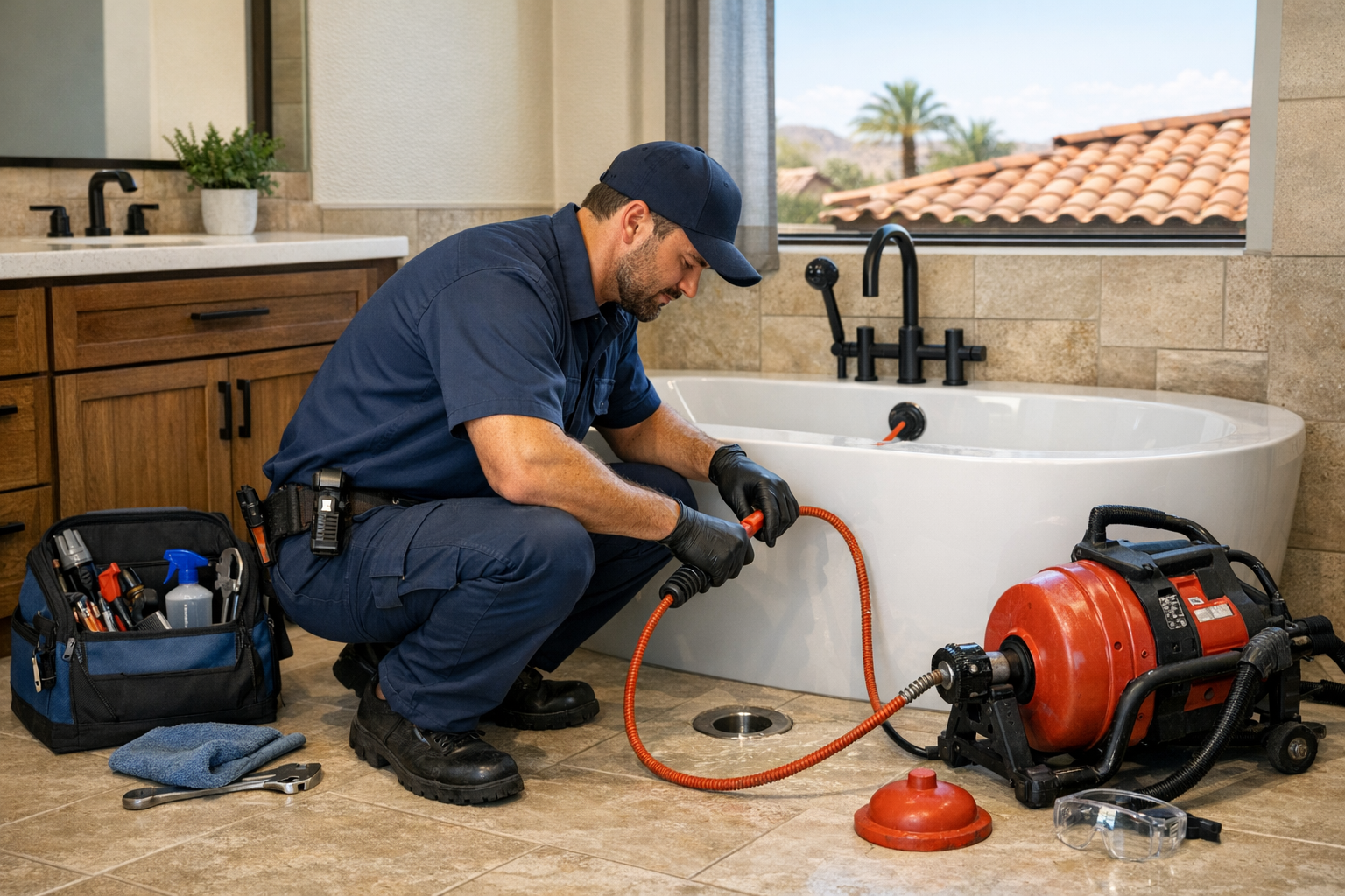 Bathtub Drain Cleaning Services in Goodyear AZ | On Time Plumbing