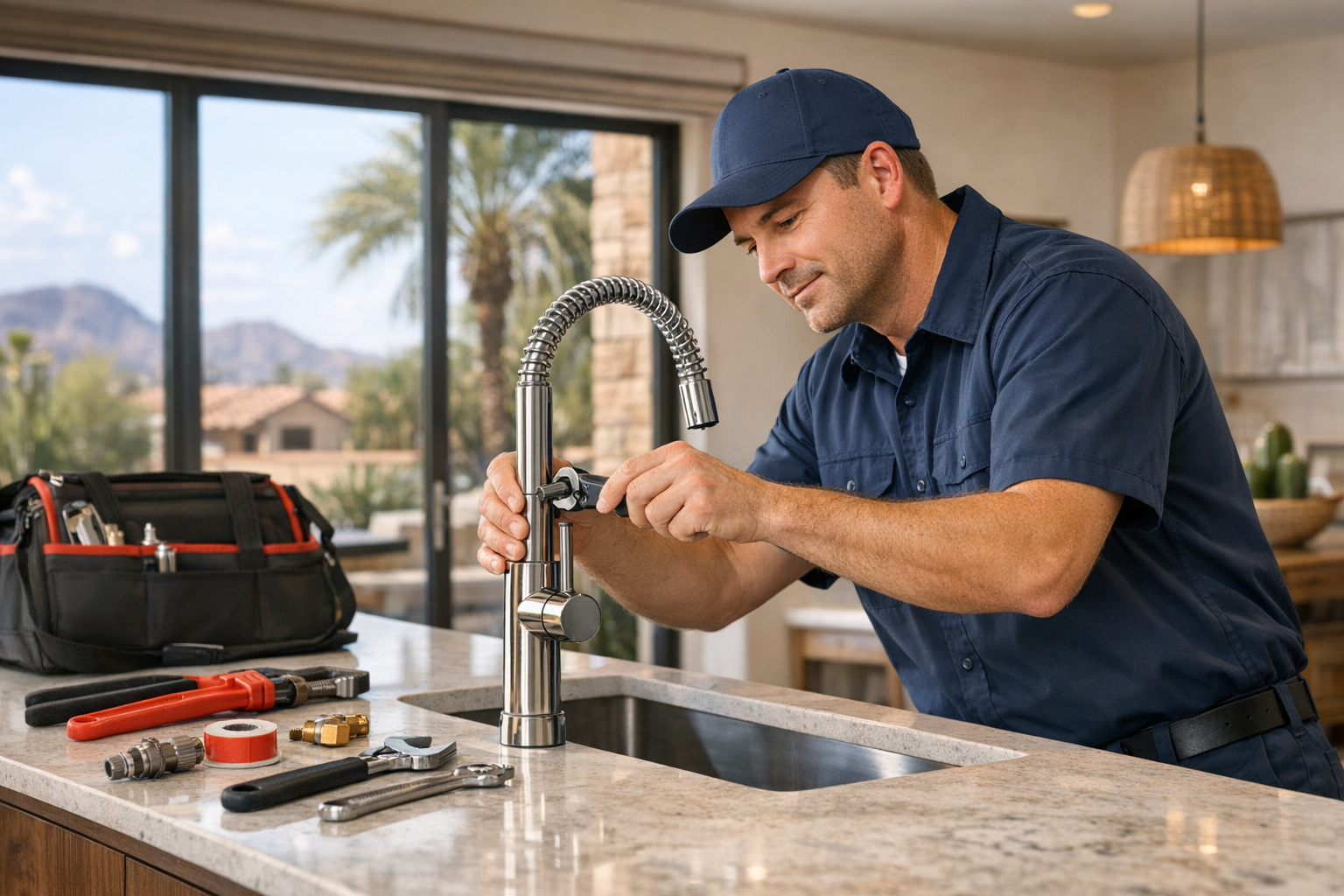 Faucet Repair and Replacement in Goodyear, AZ for Leaks, Drips, and Worn Fixtures