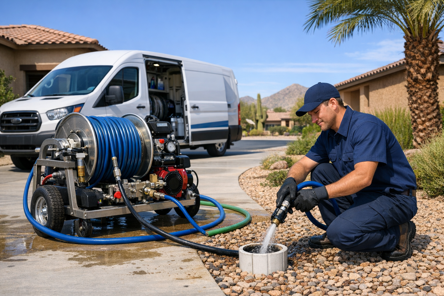 Hydro Jetting Services in Phoenix AZ for Tough Drain and Sewer Line Blockages