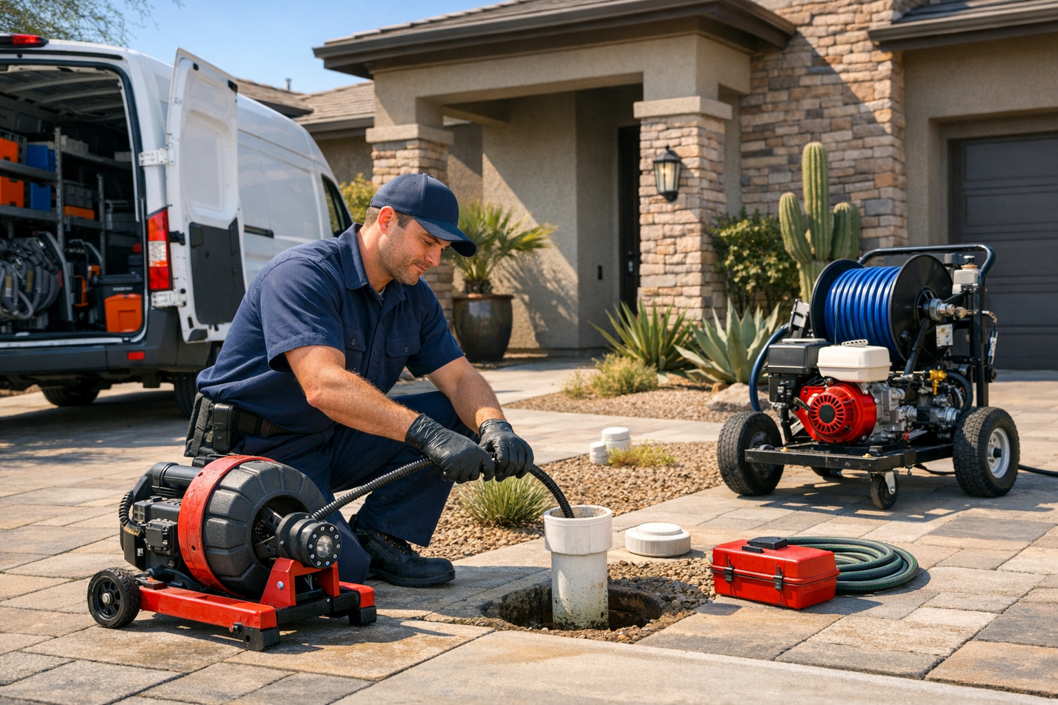 Main Sewer Line Cleaning in Goodyear, AZ From On Time Plumbing