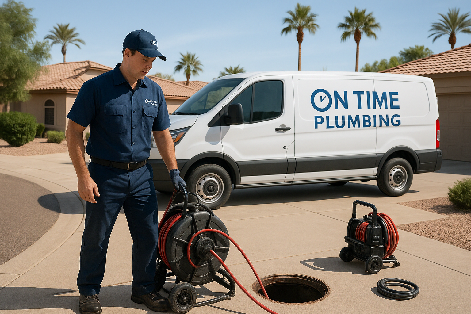 Main Sewer Line Cleaning in Goodyear, AZ | On Time Plumbing