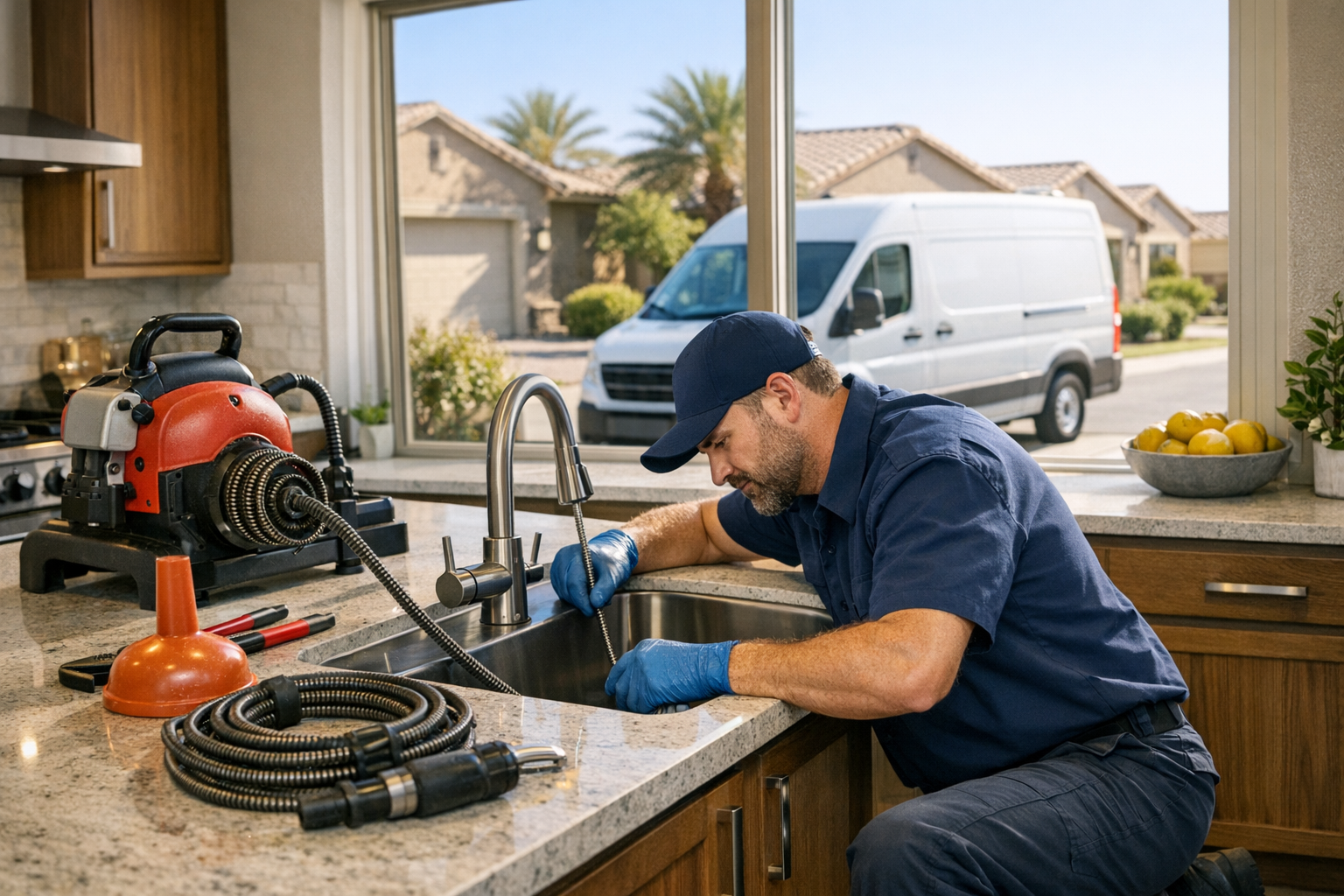 Slow Drain Repair Services in Goodyear, AZ | On Time Plumbing