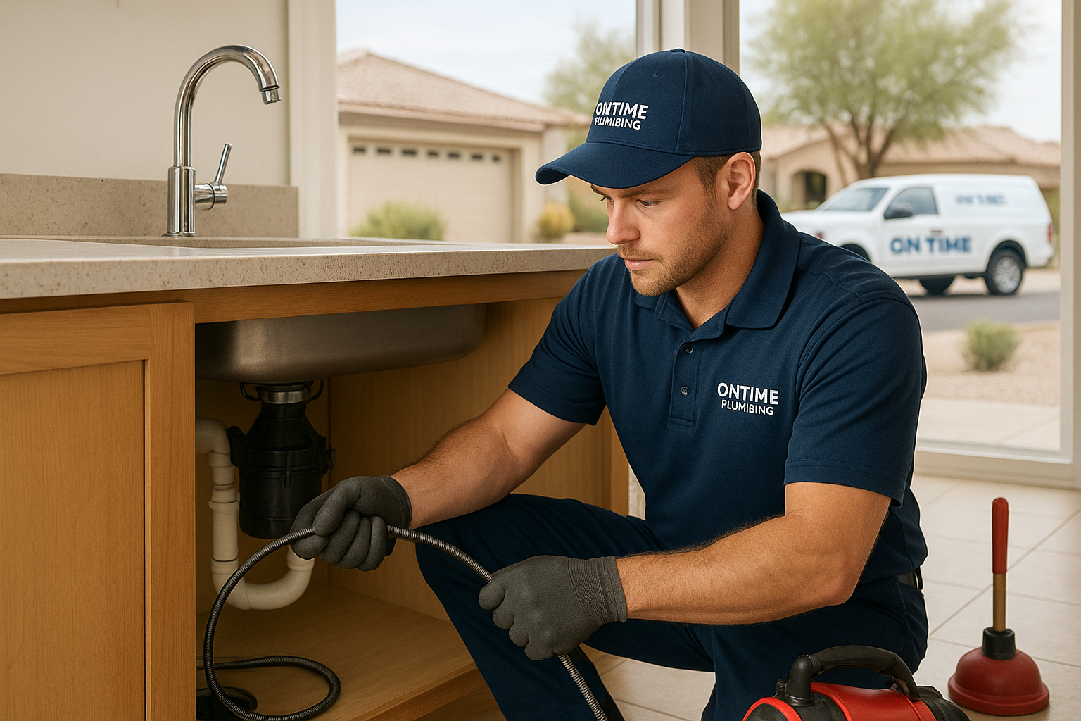 Slow Drain Repair Services in Goodyear, AZ | On Time Plumbing