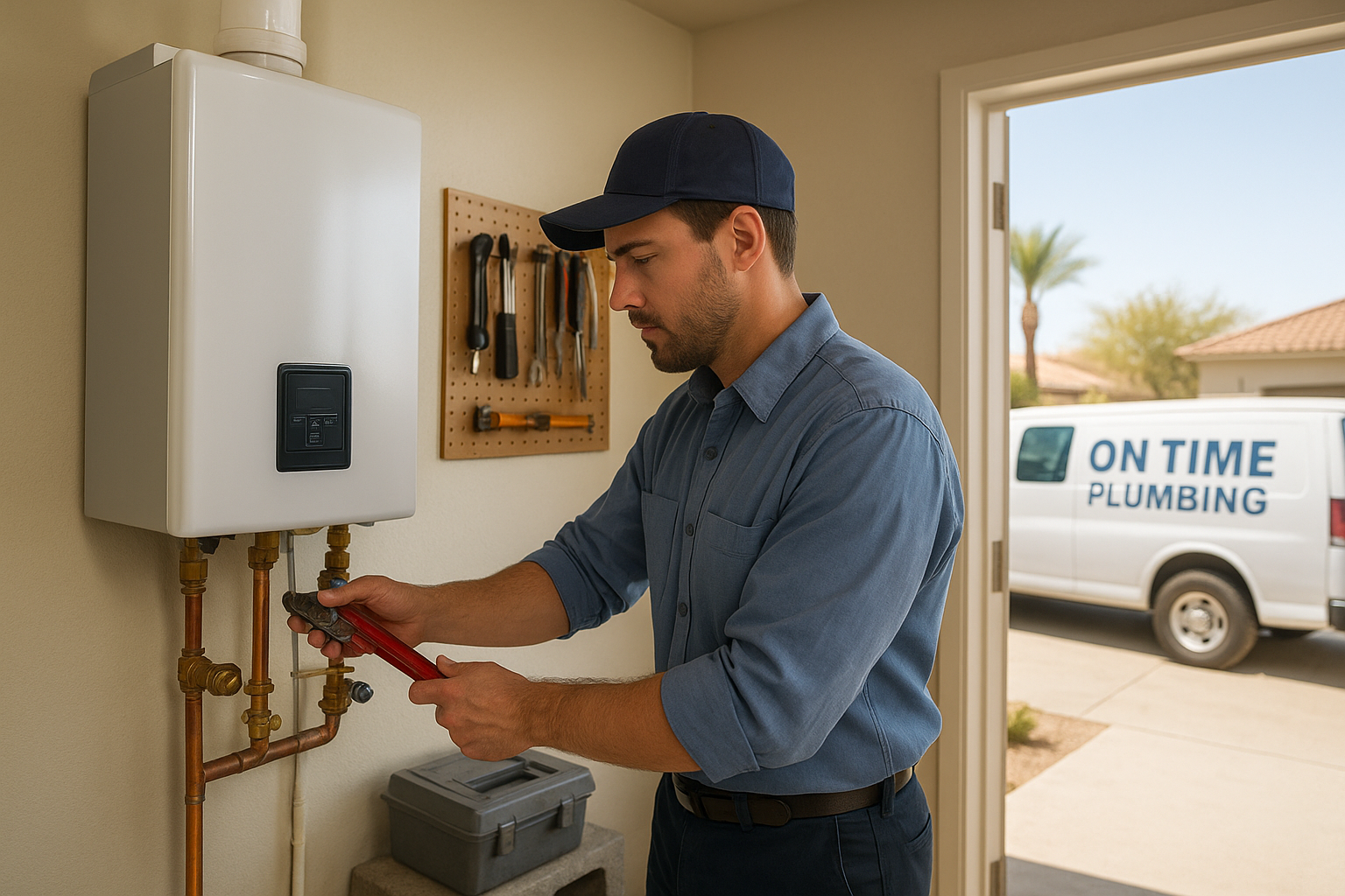 Tankless Water Heater Repair in Goodyear, AZ | On Time Plumbing