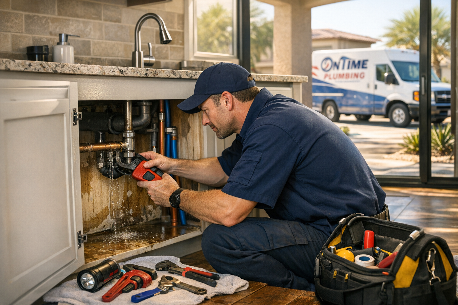 Water Leak Repair Services in Goodyear AZ: Fast, Local Help from On Time Plumbing