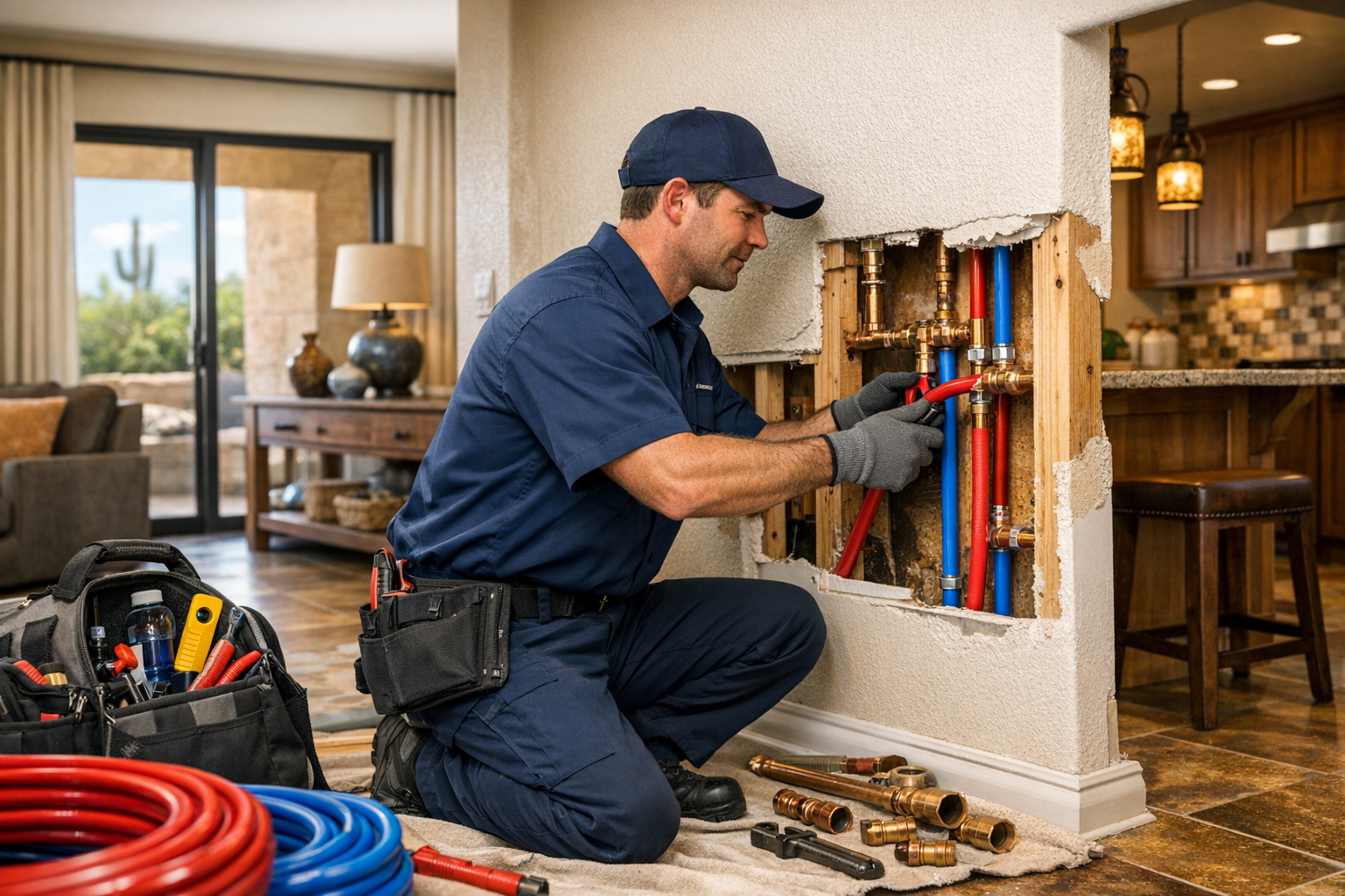 Whole Home Repiping Services in Arizona: When Phoenix and Goodyear Homeowners Should Call On Time Plumbing